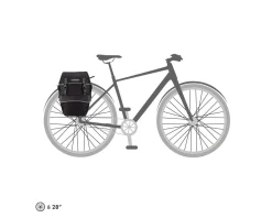 Ortlieb Bike-Packer Plus Panniers (Granite/Black) (42L) (Pair)