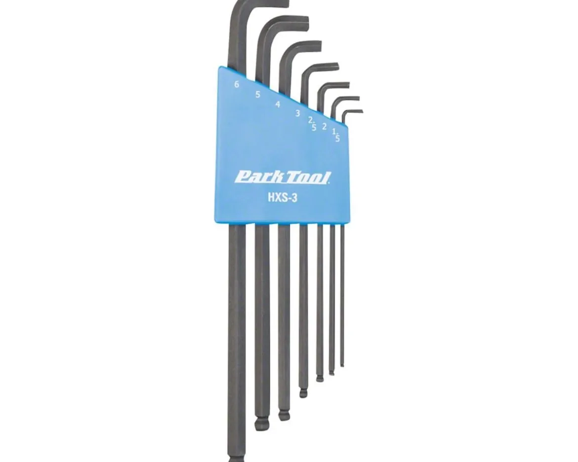 Park Tool HXS-3 Stubby Hex Wrench Set (1.5 - 6mm)