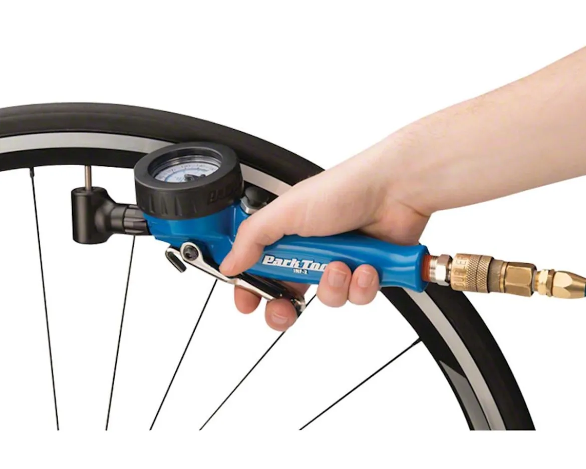 Park Tool INF-2 Shop Inflator (Presta/Schrader) (For Air Compressors)