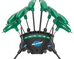 Park Tool PH-T1.2 P-Handle Torx-Compatible Wrench Set w/ Holder (Green)