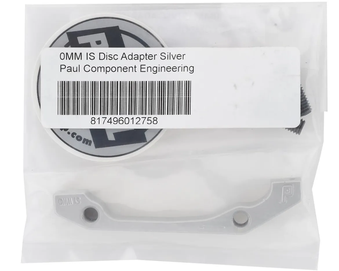 Paul Components Disc Brake Adapters (Silver) (+0mm) (IS Mount) (160mm Front, 140mm Rear)