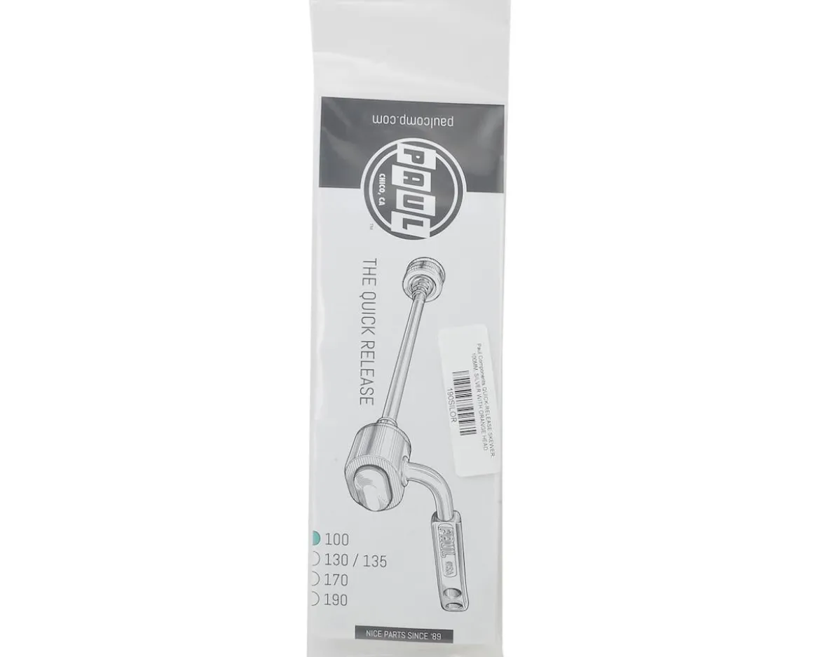 Paul Components Front Quick-Release Skewer (Silver/Orange) (100mm)