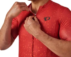 Pearl iZUMi Attack Short Sleeve Jersey (Chili Splatera) (M)