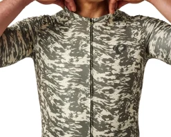 Pearl iZUMi Attack Short Sleeve Jersey (Deep Lichen Green Waverock) (L)