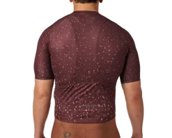 Pearl iZUMi Attack Short Sleeve Jersey (Bitter Chocolate Splatera) (L)