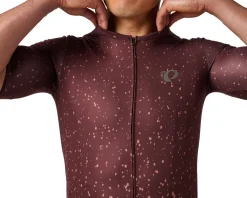 Pearl iZUMi Attack Short Sleeve Jersey (Bitter Chocolate Splatera) (L)