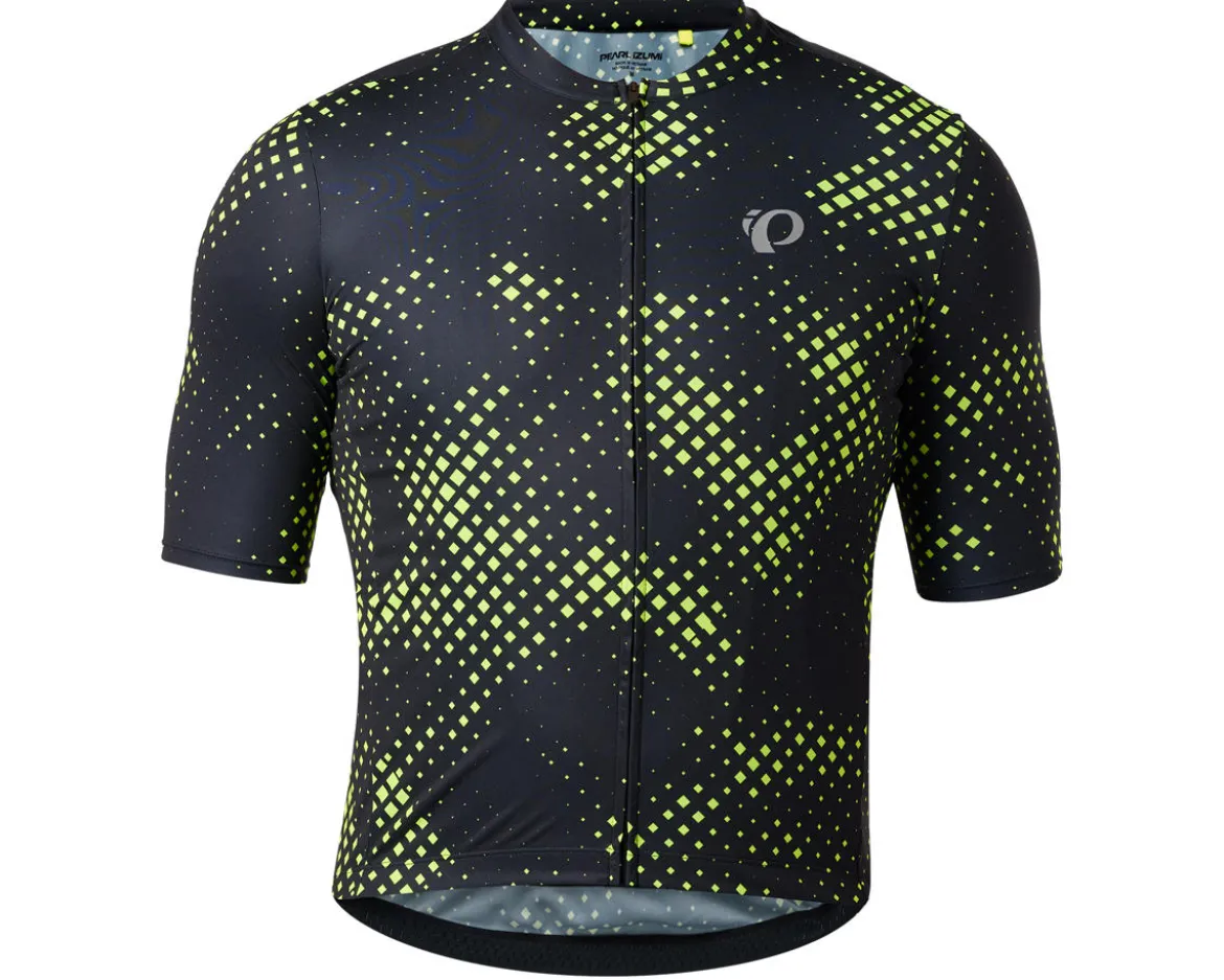 Pearl iZUMi Men's Attack Short Sleeve Jersey (Black/SY Bit Map) (S)