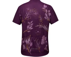 Pearl iZUMi Women's Classic Short Sleeve Jersey (Dark Violet/Gold Wildflower) (L)