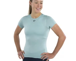 Pearl iZUMi Women’s Merino Short Sleeve Base Layer (Aquifer) (XS)