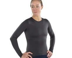 Pearl iZUMi Women's Merino Thermal Long Sleeve Base Layer (Phantom) (L)