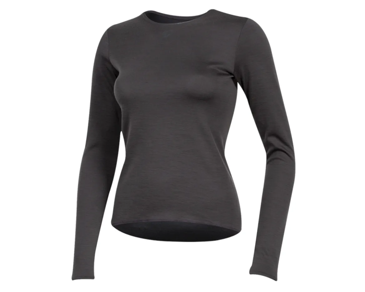 Pearl iZUMi Women's Merino Thermal Long Sleeve Base Layer (Phantom) (L)