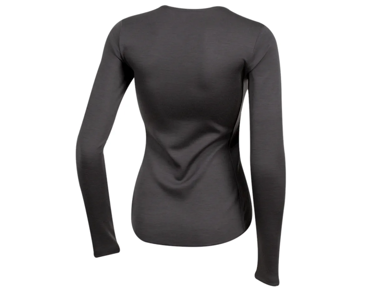 Pearl iZUMi Women's Merino Thermal Long Sleeve Base Layer (Phantom) (L)