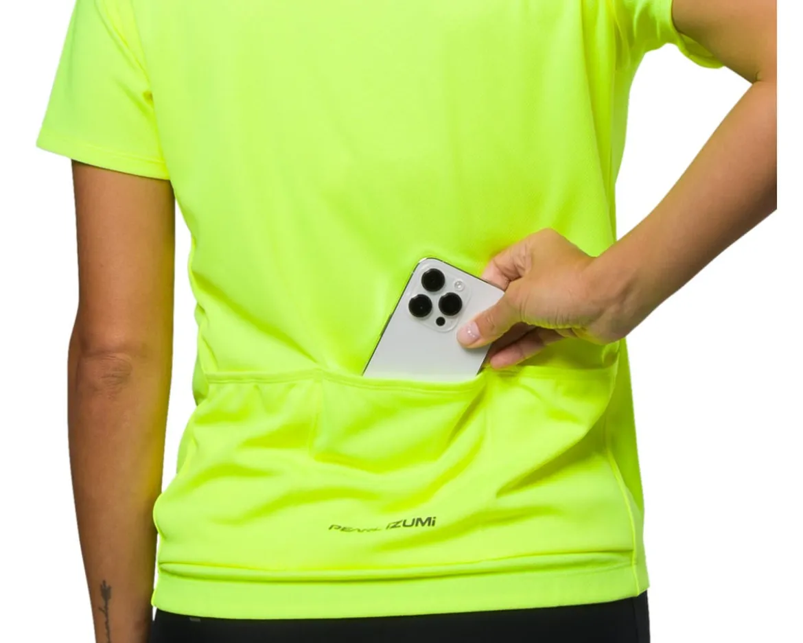 Pearl iZUMi Women's Quest Short Sleeve Jersey (Screaming Yellow) (L)