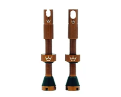 Peaty's Alloy Presta Valve Stems (Bourbon) (42mm) (Pair)