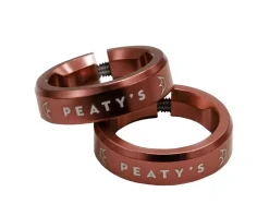 Peaty's Monarch Grip Lockrings (Red) (Pair)
