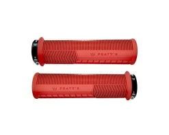 Peaty's Mushroom Thick Lock-On Grips (Red) (Pair)