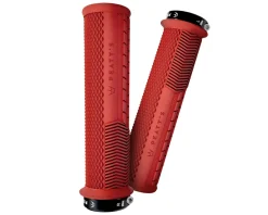 Peaty's Race Control Knurl Thin Lock-On Grips (Red) (Pair)