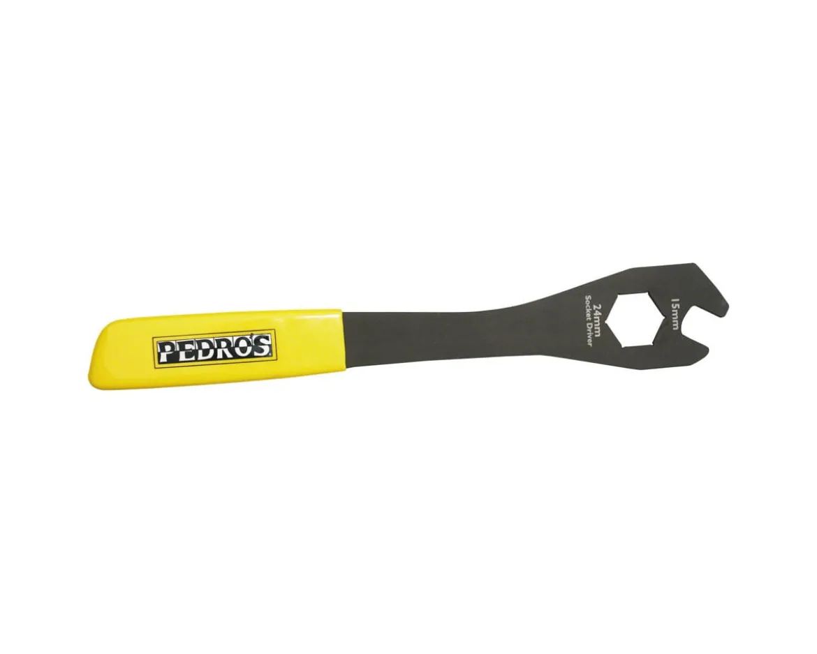 Pedro's Pro Travel Pedal Wrench (15mm Pedal Slot) (24mm Socket Driver)