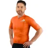 Performance Men's Nova Pro Cycling Jersey (Orange) (Slim) (S)