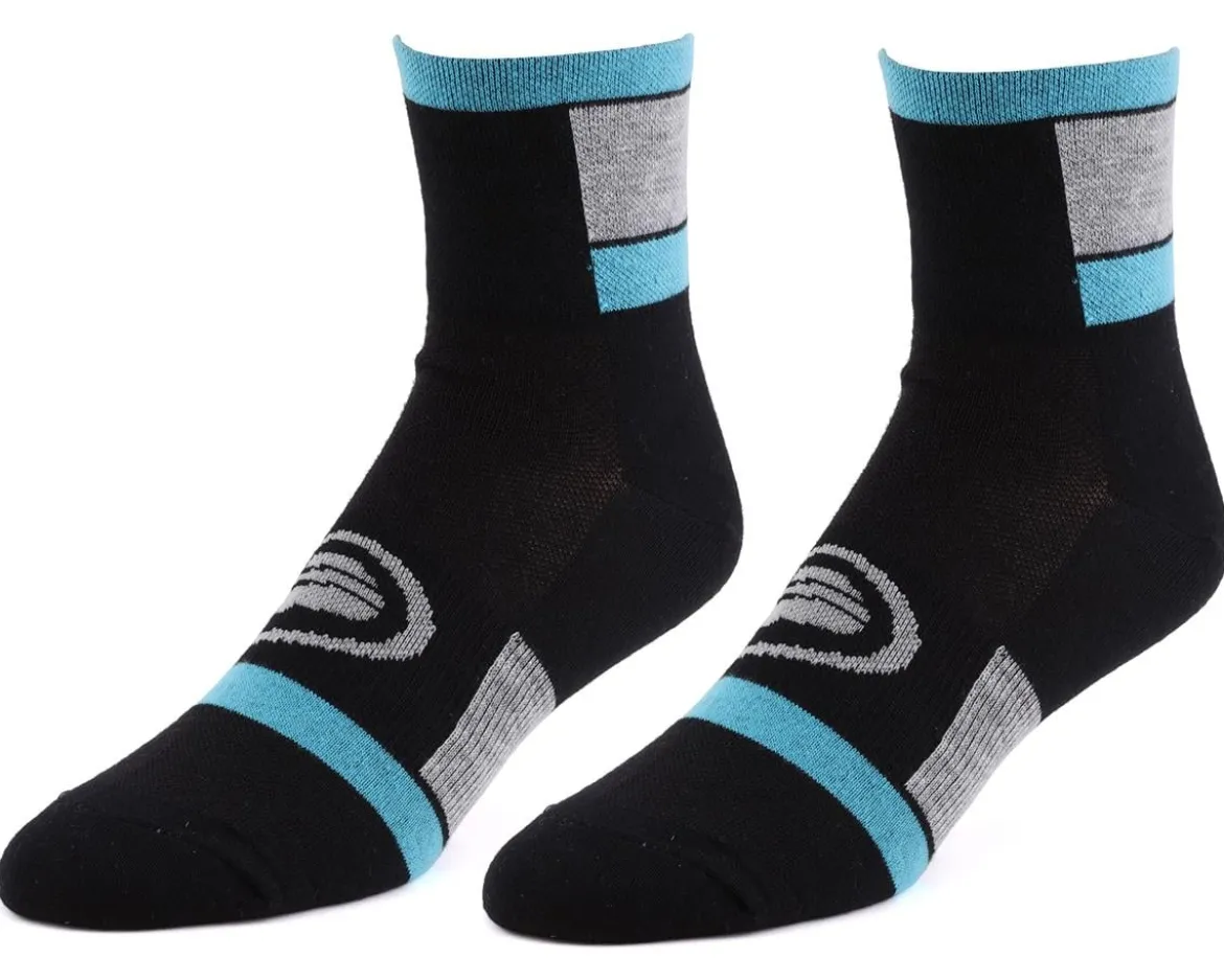 Performance 3" Speed Socks (Black/Blue) (S/M)