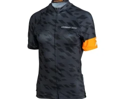 Performance Women's Fondo Cycling Jersey (Grey/Black/Orange) (Relaxed Fit) (S)