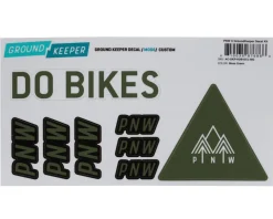 PNW Components X Ground Keeper Custom Handlebar Decal Kit (Moss Green) (For Loam and Range Gen 4)