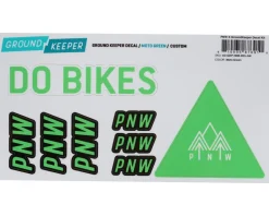 PNW Components X Ground Keeper Custom Handlebar Decal Kit (Moto Green) (For Loam and Range Gen 4)