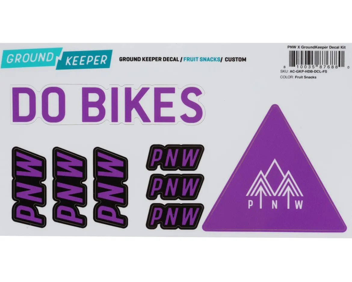 PNW Components X Ground Keeper Custom Handlebar Decal Kit (Fruit Snacks) (For Loam and Range Gen 4)
