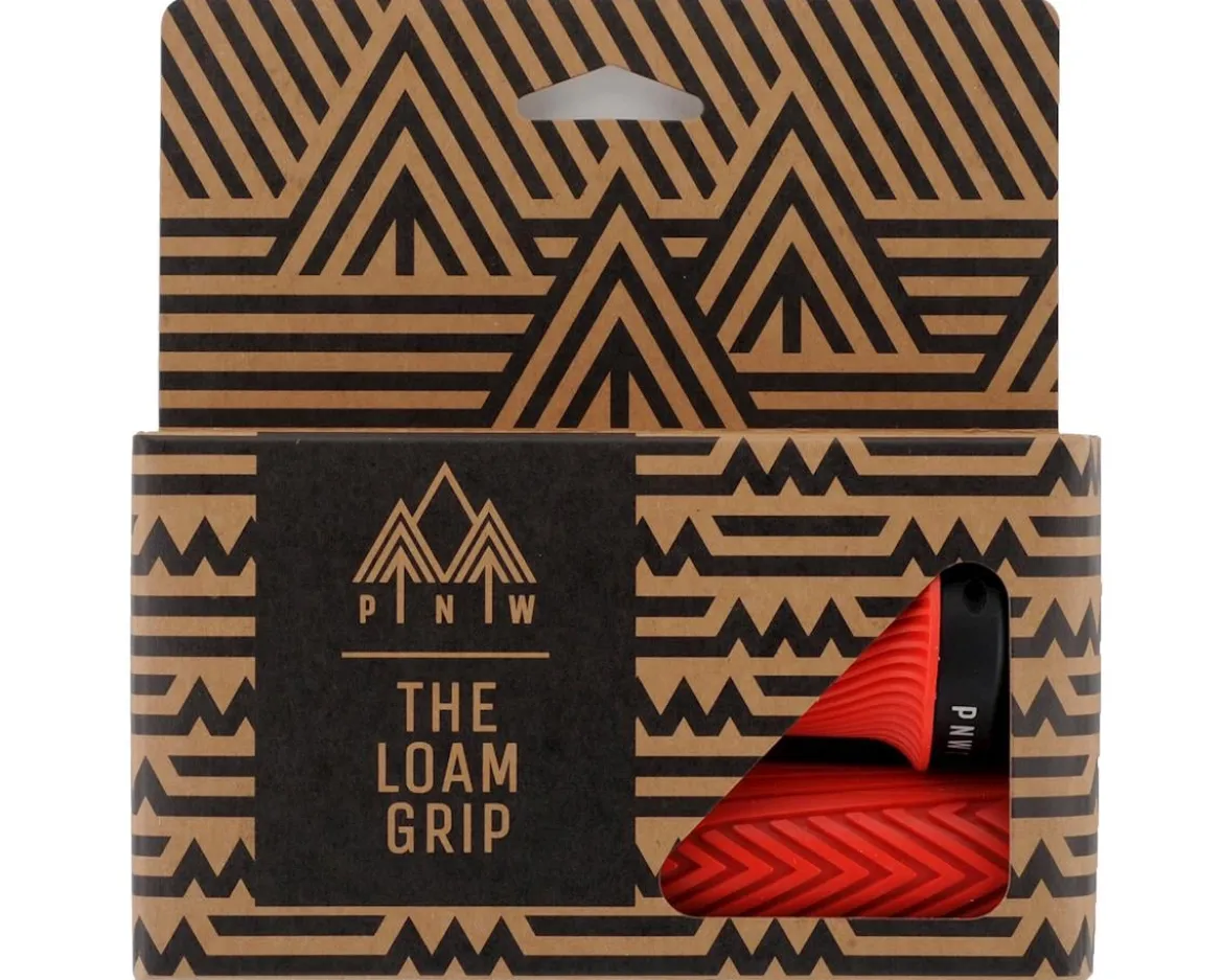 PNW Components Loam Mountain Lock-On Grips (Really Red) (Regular)