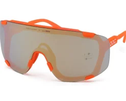 POC Devour Sunglasses (Fluorescent Orange) (Partly Sunny Gold/Clear) (Clarity Road)