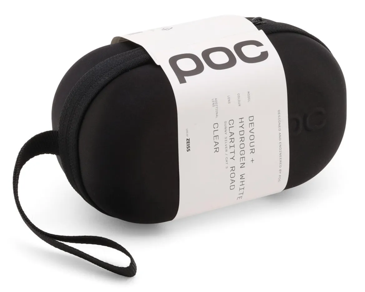 POC Devour Sunglasses (Hydrogen White) (Sunny Silver/Clear) (Clarity Road)