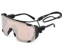POC Devour Ultra Sunglasses (Uranium Black) (Partly Sunny Silver/Clear) (Clarity Trail)