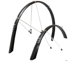 Portland Design Works Poncho Recycled Polycarbonate Fender Set (Black) (700c) (45mm)