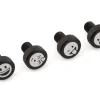 Portland Design Works Zit Bitz Decorative Frame Bolts (Black) (Faces) (4-Pack)