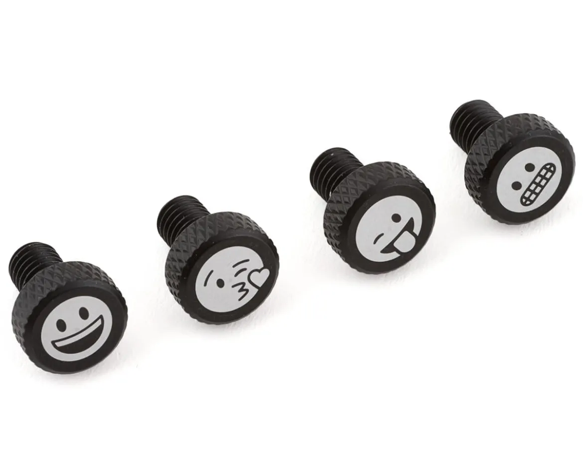 Portland Design Works Zit Bitz Decorative Frame Bolts (Black) (Faces) (4-Pack)