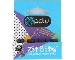 Portland Design Works Zit Bitz Decorative Frame Bolts (Black) (Faces) (4-Pack)