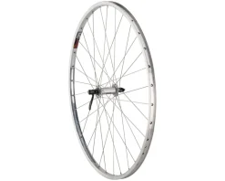 Quality Wheels CR-18 Polished Front Wheel (27") (QR x 100mm) (Rim Brake) (Silver)