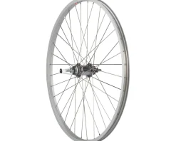 Quality Wheels Single Wall Coaster Brake Rear Wheel (Silver) (3-Prong Cog) (3/8" x 124mm) (26")