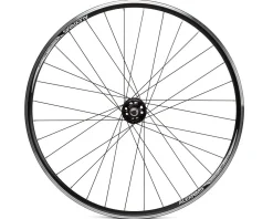 Quality Wheels Track Double Wall Rear Wheel (Black) (Freewheel) (10 x 120mm) (700c) (Flip-Flop Hub)