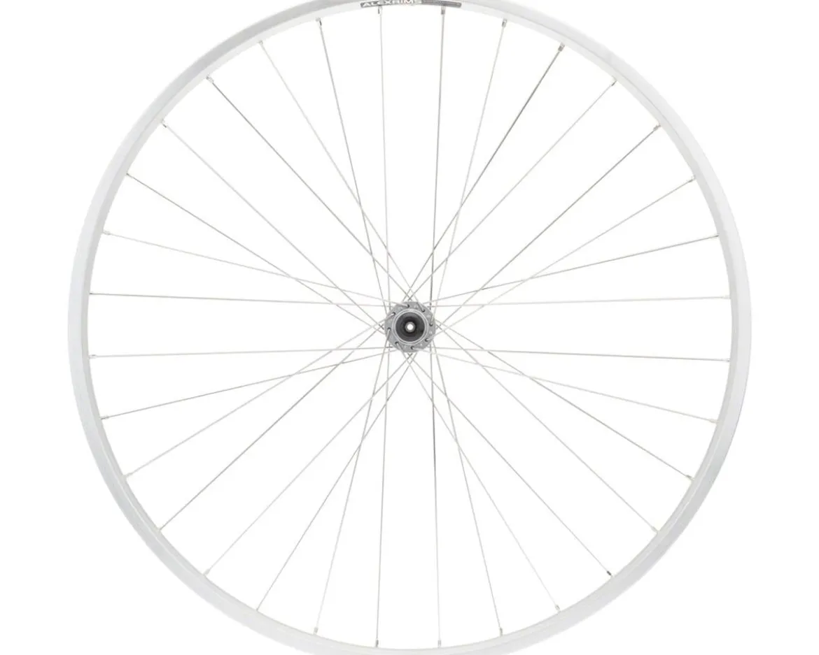 Quality Wheels Value Double Wall Series Front Wheel (700c) (QR x 100mm) (Rim Brake) (Silver) (Clincher)