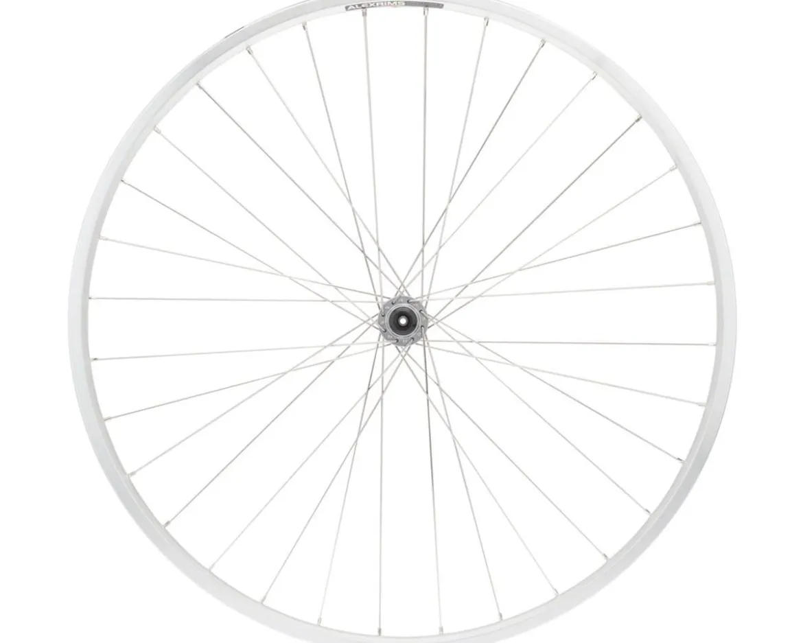 Quality Wheels Value Double Wall Series Front Wheel (700c) (QR x 100mm) (Rim Brake) (Silver) (Clincher)