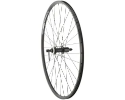 Quality Wheels Value Double Wall Series Disc/Rim Rear Wheel (Black) (Shimano HG) (QR x 135mm) (700c) (Centerlock)