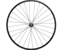 Quality Wheels Value Double Wall Disc/Rim Brake Front Wheel (Black) (12 x 100mm) (700c) (Centerlock) (Tubeless)