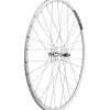 Quality Wheels Value Double Wall Series Track Front Wheel (Silver) (9 x 100mm) (700c) (Cartridge)