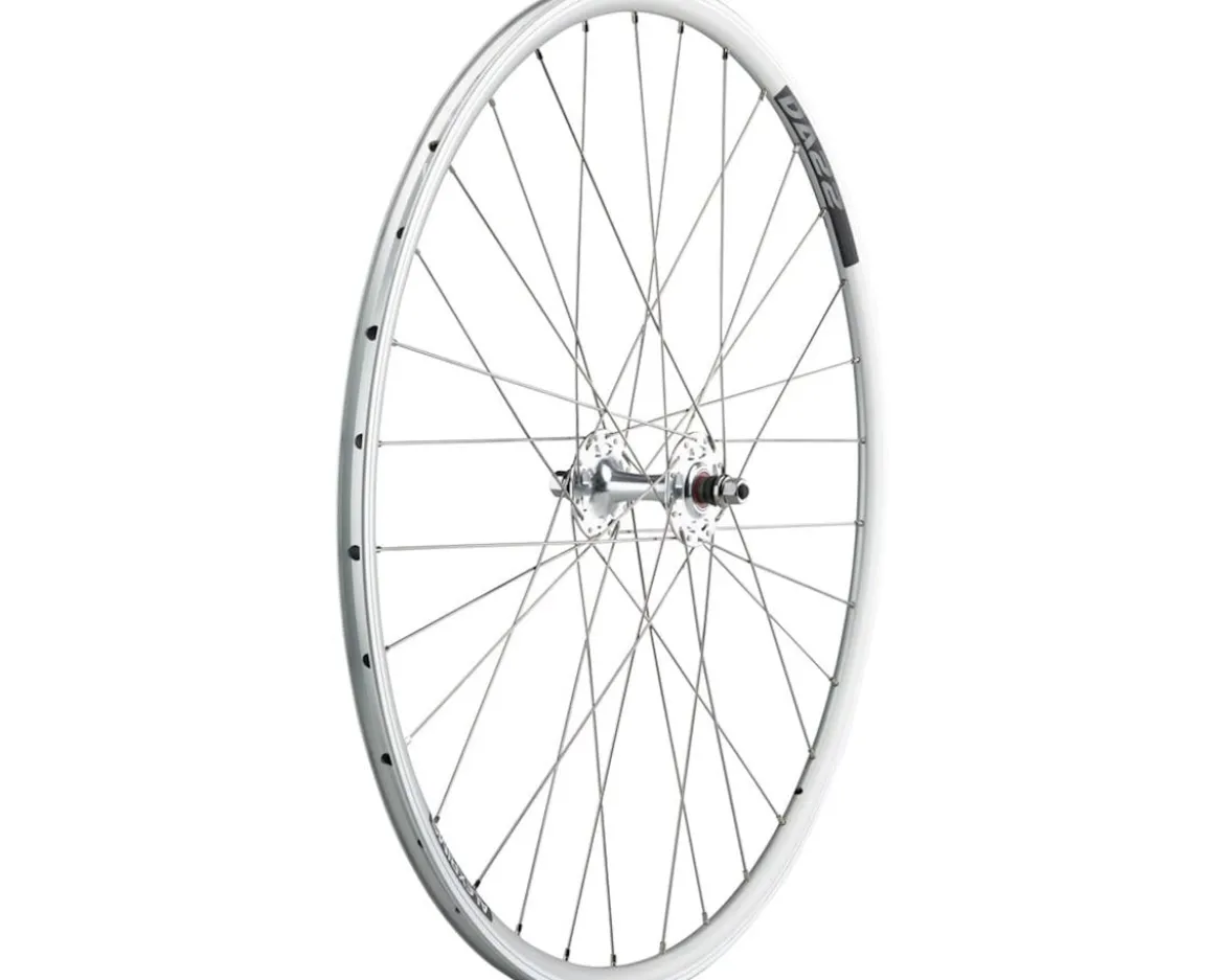 Quality Wheels Value Double Wall Series Track Front Wheel (Silver) (9 x 100mm) (700c) (Cartridge)