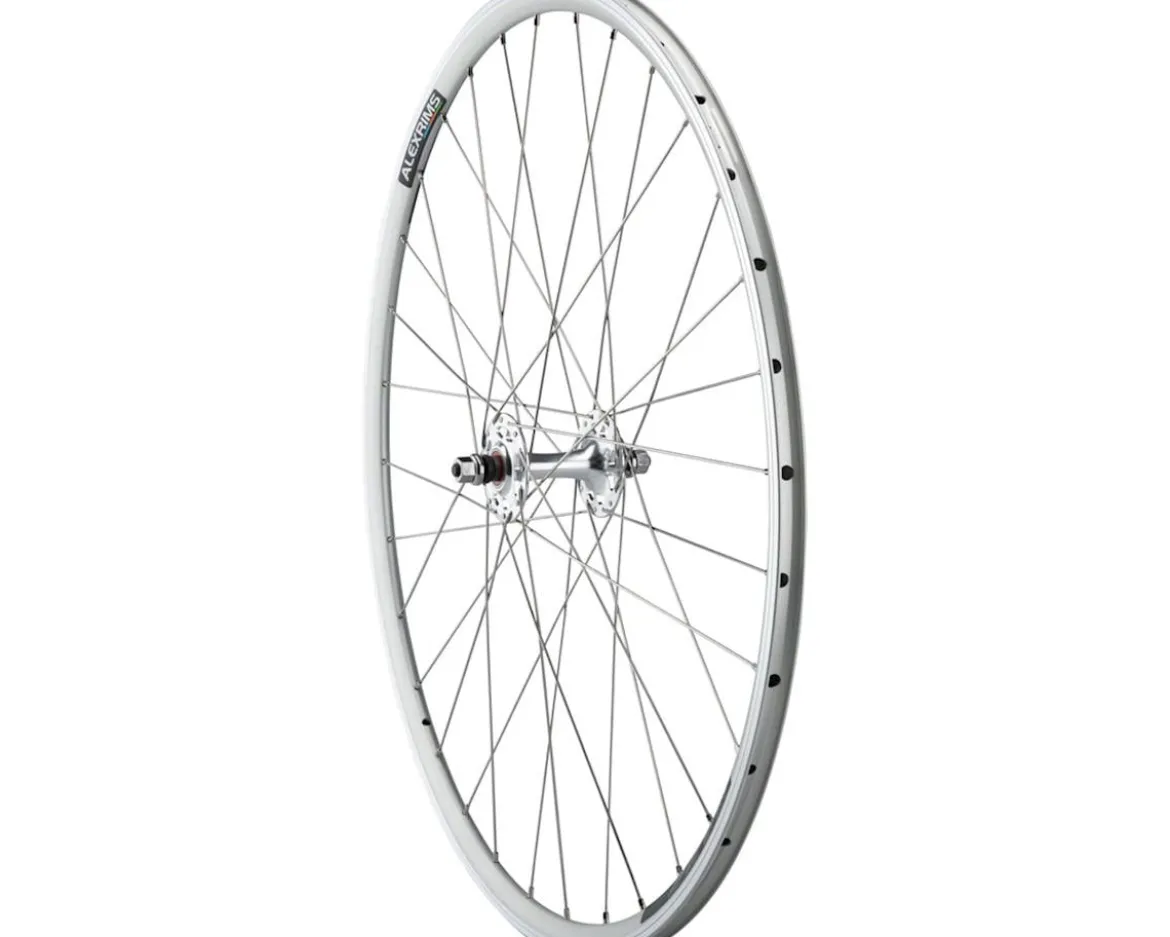 Quality Wheels Value Double Wall Series Track Front Wheel (Silver) (9 x 100mm) (700c) (Cartridge)