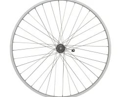 Quality Wheels Value Single Wall Series Coaster Brake Rear Wheel (700c) (3/8" x 124mm) (Coaster Brake) (3 Prong Cog) (Silver)