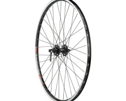 Quality Wheels XT/TK540 Rim/Disc Front Wheel (Black) (QR x 100mm) (700c) (6-Bolt)