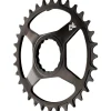 Race Face Narrow-Wide CINCH Direct Mount Steel Chainring (Black) (1 x 9-12 Speed) (Single) (28T) (3mm Offset/Boost)