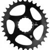Race Face Narrow-Wide Oval CINCH Direct Mount Chainring (Black) (1 x 9-12 Speed) (Single) (28T) (3mm Offset/Boost)